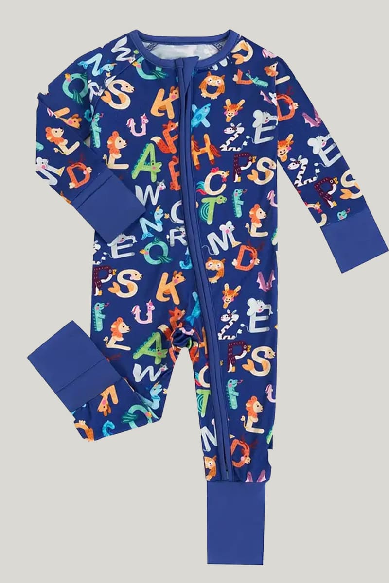 Breathable Letter Pattern Jumpsuit