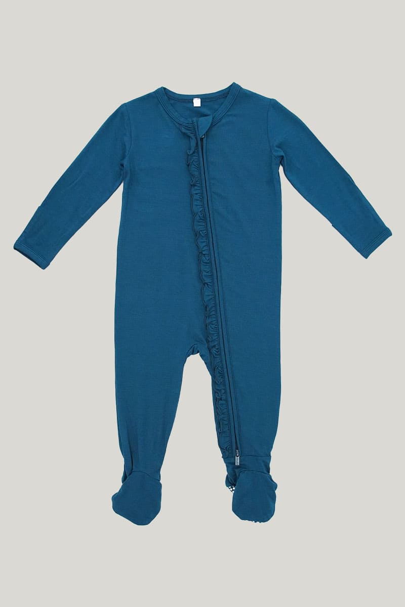 Solid Color Baby Footie Sleeper