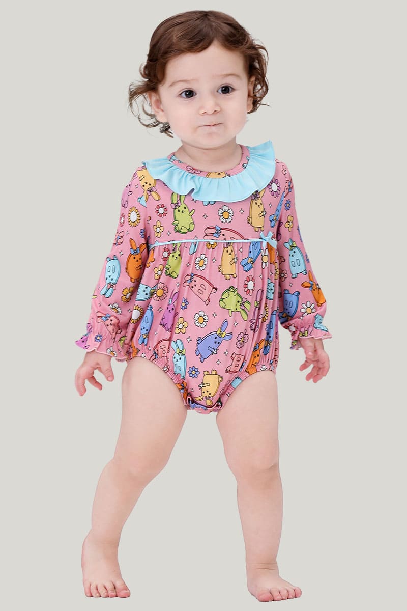 Newborn&Toddler Long-Sleeved Bodysuit Custom and Wholesale, Bamboo Fiber Baby Clothes Manufacturer
