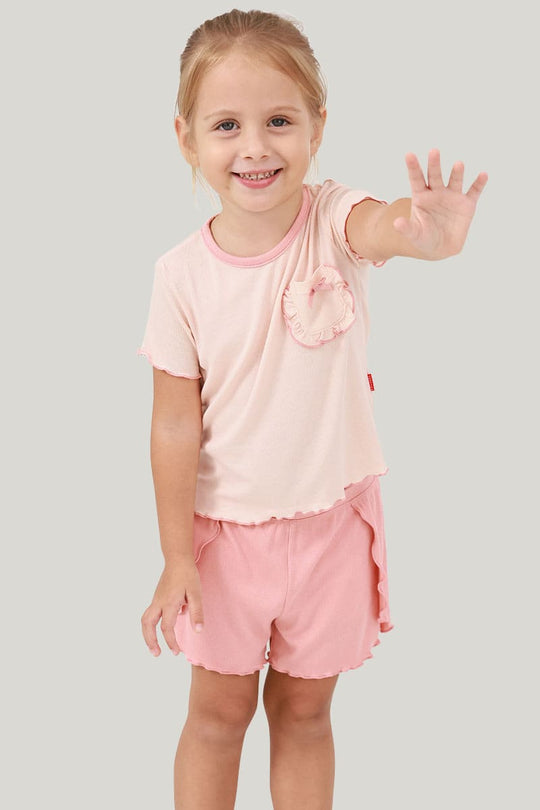 Private Label Bamboo Fibric Children Short Pajama Sets