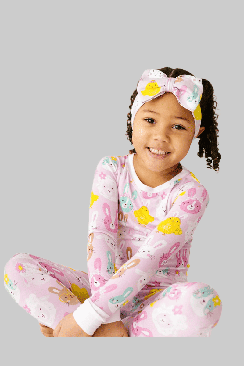 Private Label Easter Kids Bamboo PJ Sets