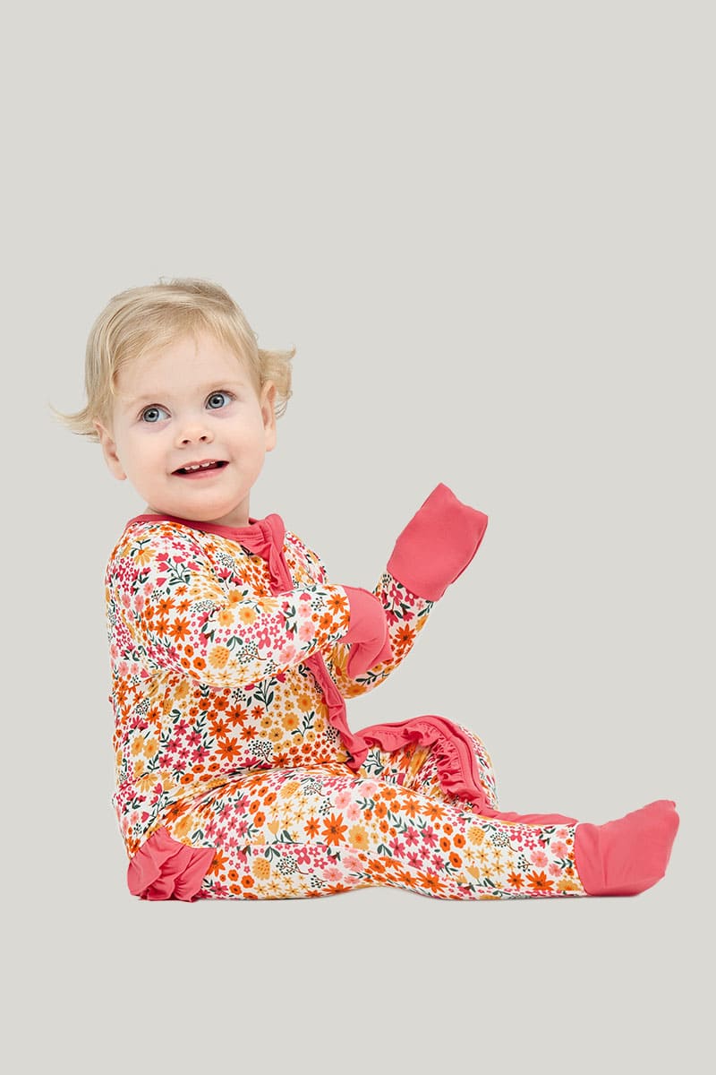 Private Label High Elastic Toddler Footed Onesies-2416520209