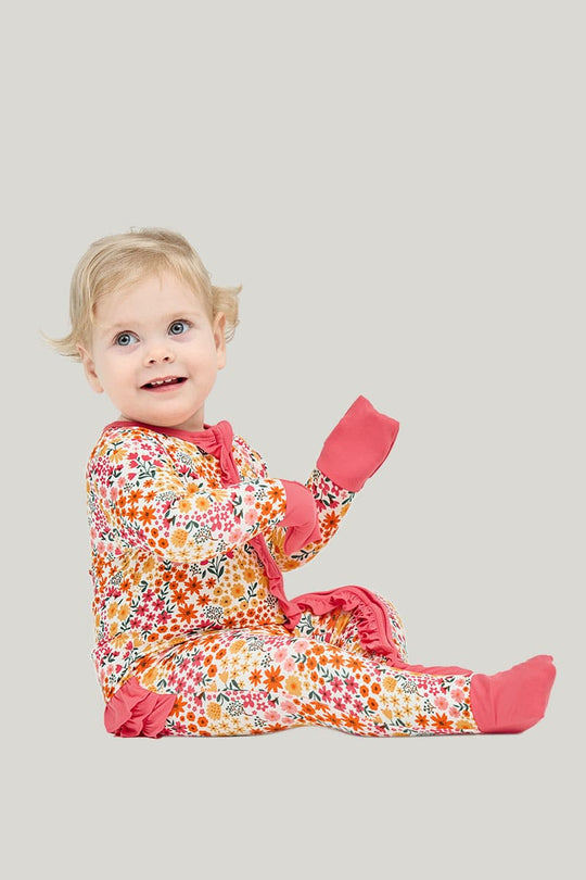 Private Label High Elastic Toddler Footed Onesies-2416520209