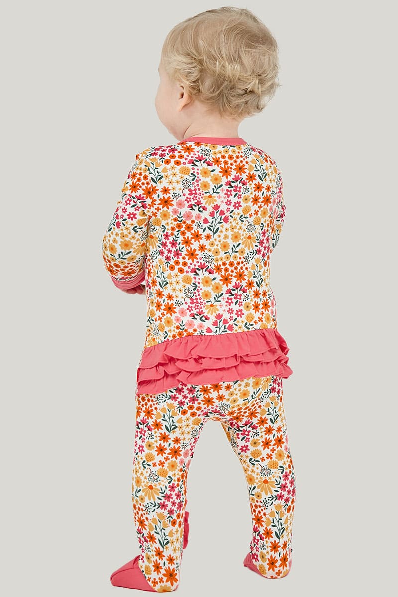 Private Label High Elastic Toddler Footed Onesies-2416520209