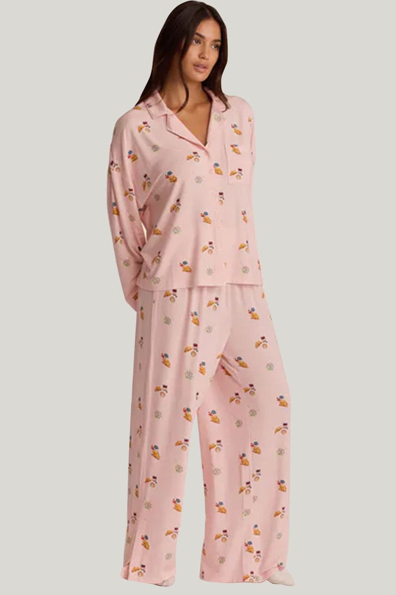 Strawberry Print Pajamas Wholesale Factory