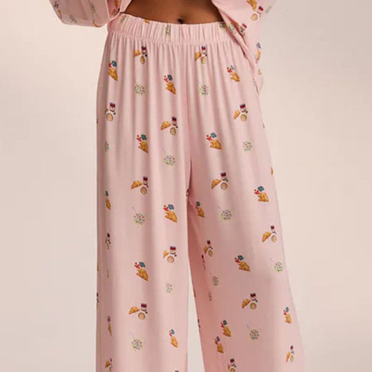 Private Label Tencel Long-Sleeved Long Pants Women'S Pajamas Set