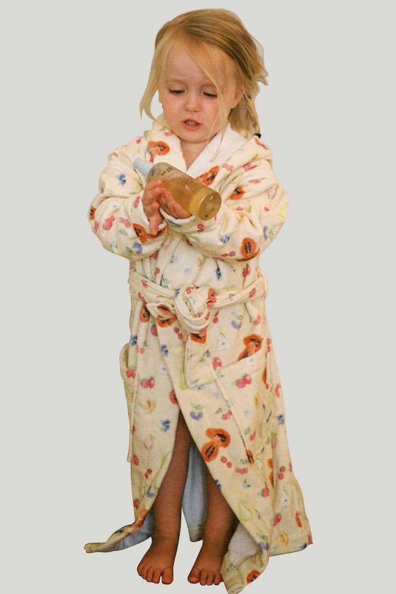 Private Label Kids Cotton Bathrobe, Warm Printed Bathrobe Wholesale Factory

