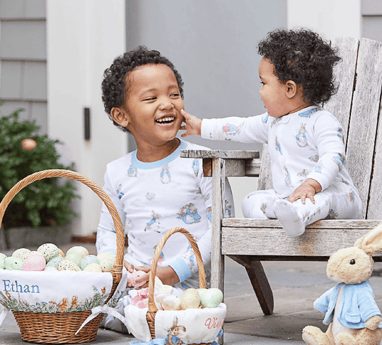 Wholesale Easter Newborn Footed Pajamas