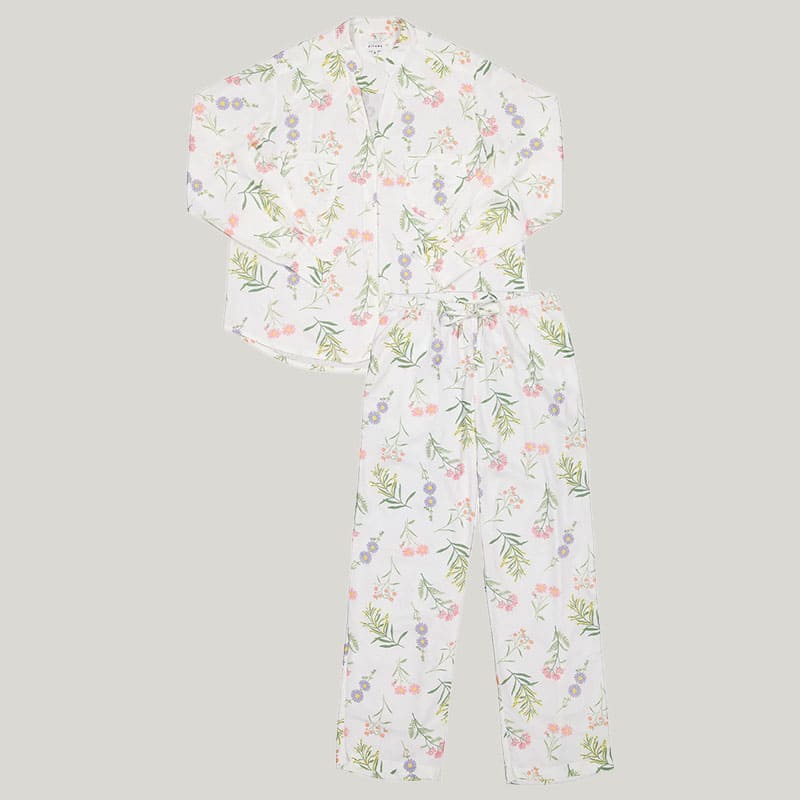 Private Label Bamboo\Rayon Pj Set, Women'S Printed Pajamas Wholesale Factories